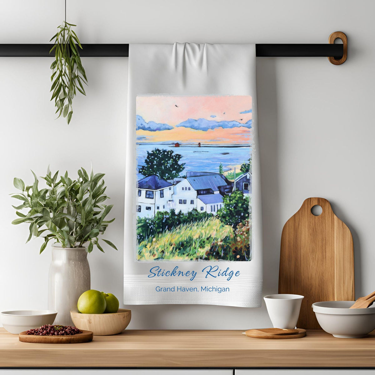 Dish Towel - "Views from Stickney Ridge"