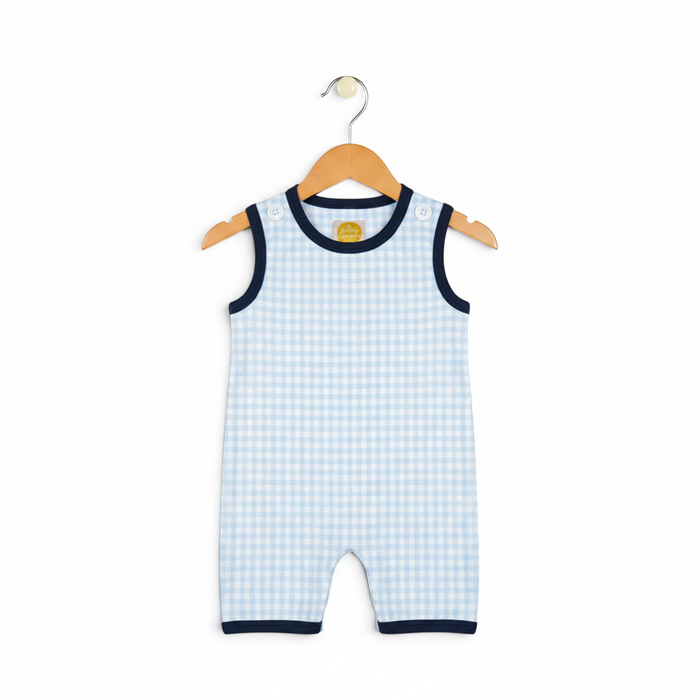Classic Navy Gingham Boys Jon Jon