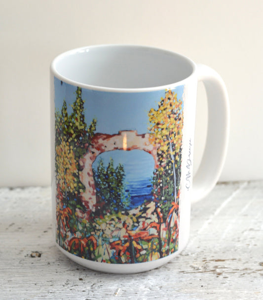Drinkware - Arch Rock Mackinac Island.