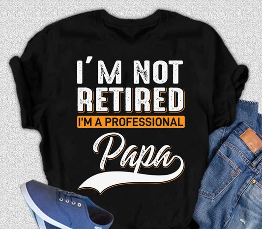I'm not Retired Men's Bamboo Viscose/Organic Cotton Short Sleeve Graphic T-Shirt