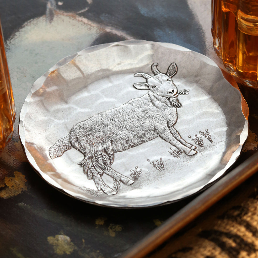 Farmhouse Goat Coaster