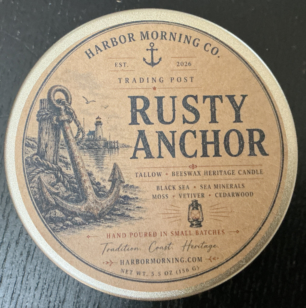 Rusty Anchor – Tallow & Beeswax Heritage Candle | Trading Post Collection