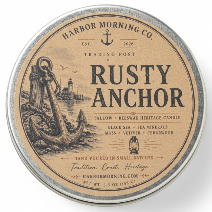 Rusty Anchor – Tallow & Beeswax Heritage Candle | Trading Post Collection