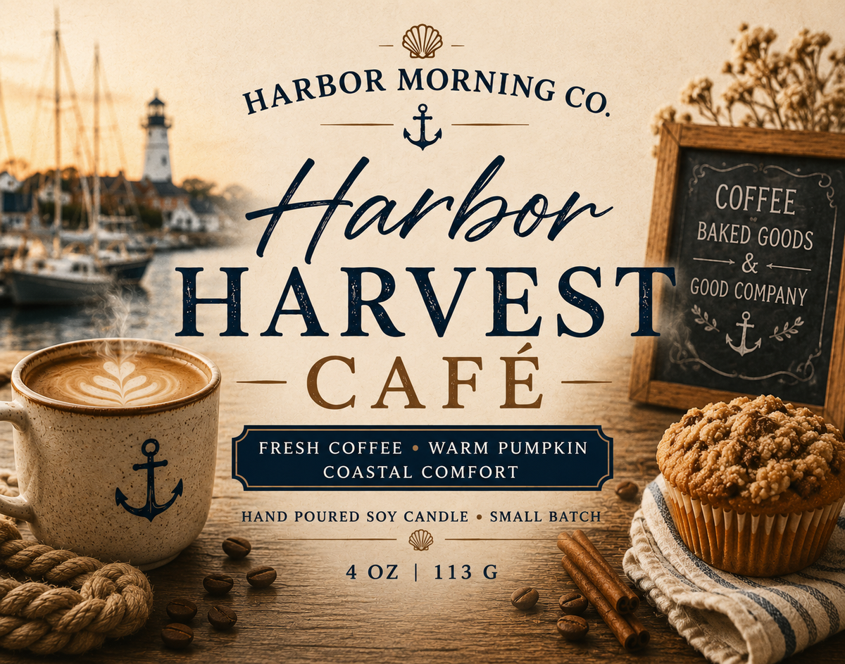 Harbor Harvest Cafe | 8 oz Soy Candle