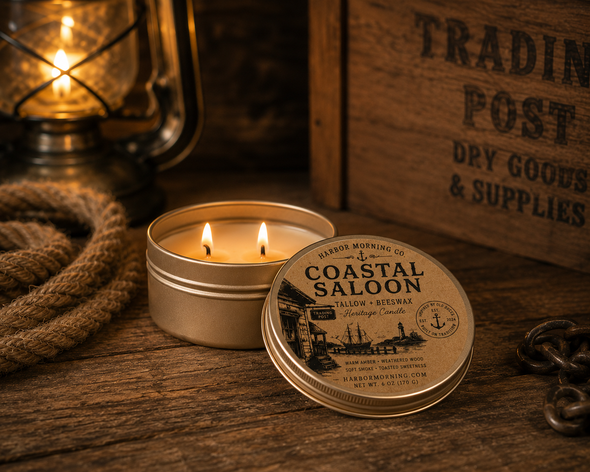 Coastal Saloon – Tallow & Beeswax Heritage Candle | Trading Post Collection