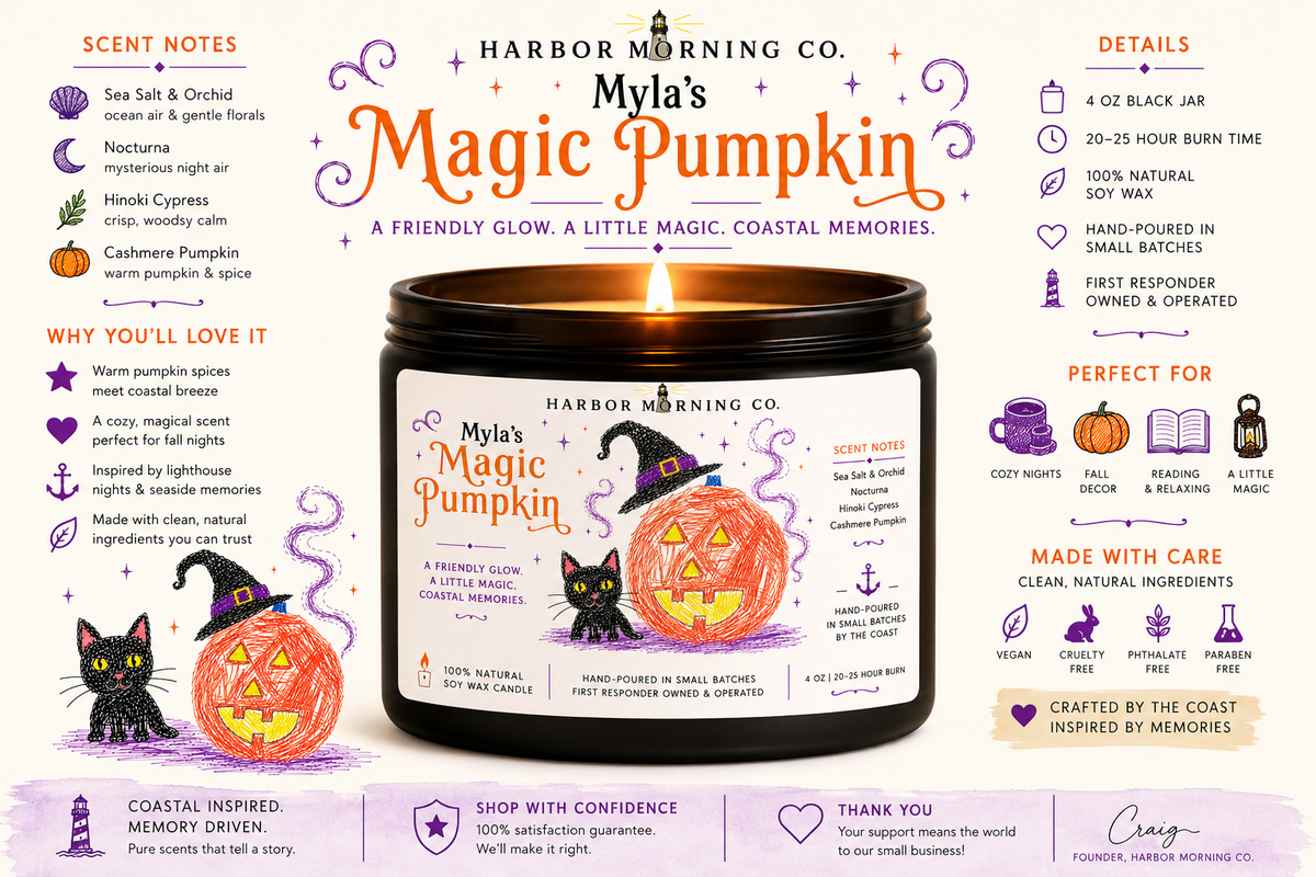 Myla's Magic Pumpkin | 8 oz Soy Candle