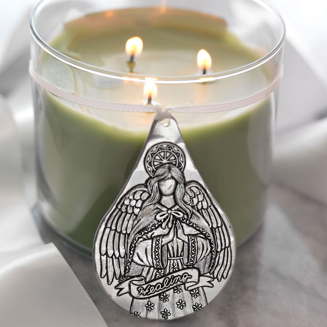 Healing Angel Teardrop Ornament