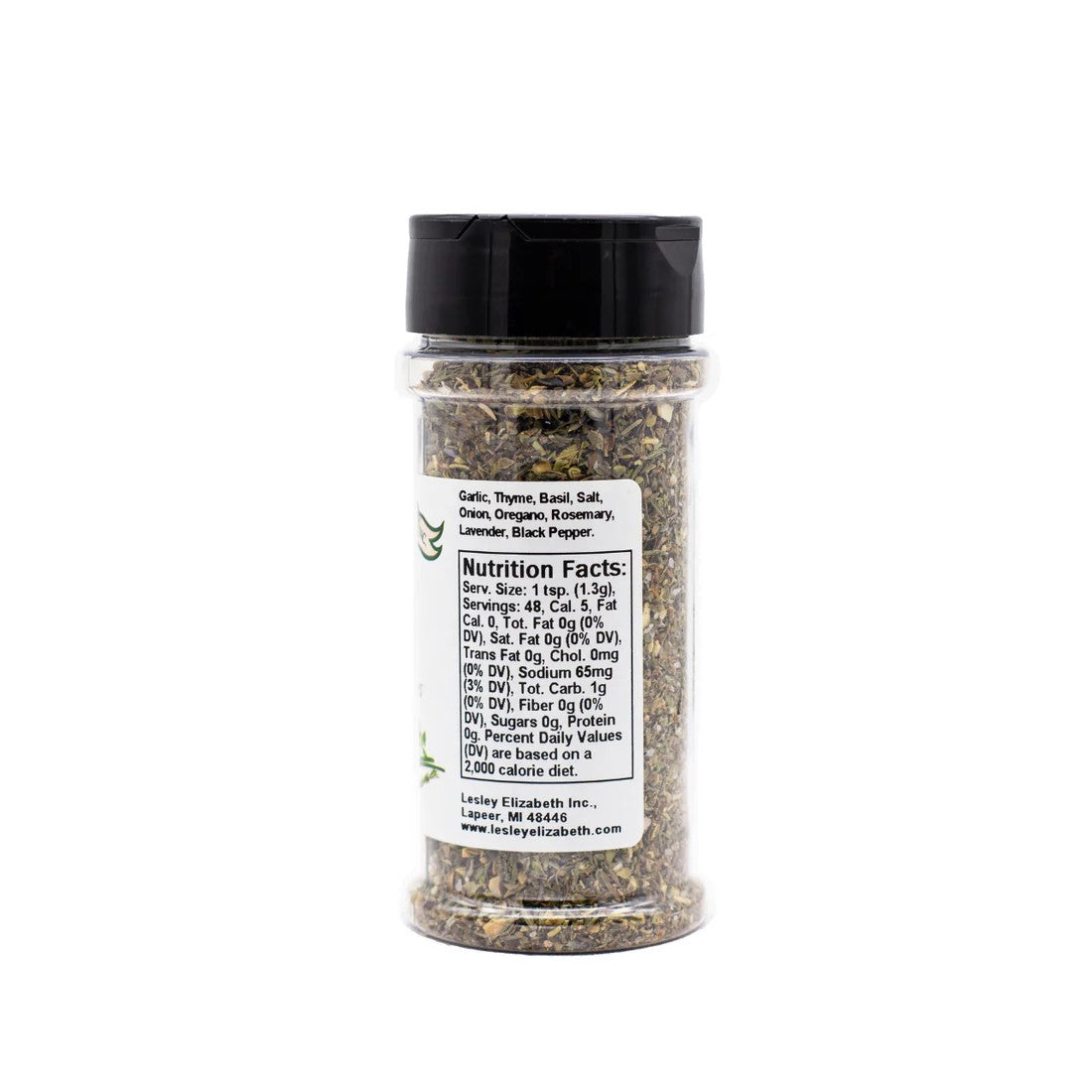Lesley Elizabeth Herbes de Provence Traveler's Spices, PET (250mL)