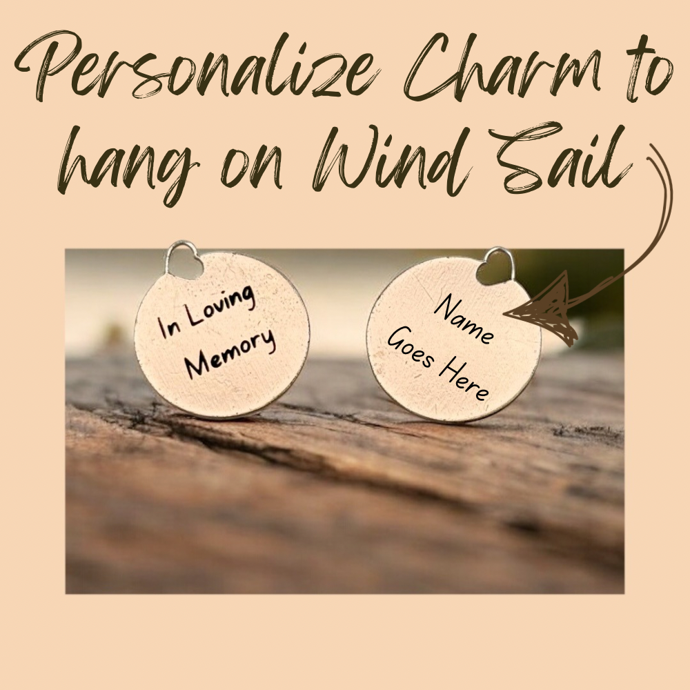 Memorial Wind Chime – Whispering Hearts™ Collection – Warm Gold 15”
