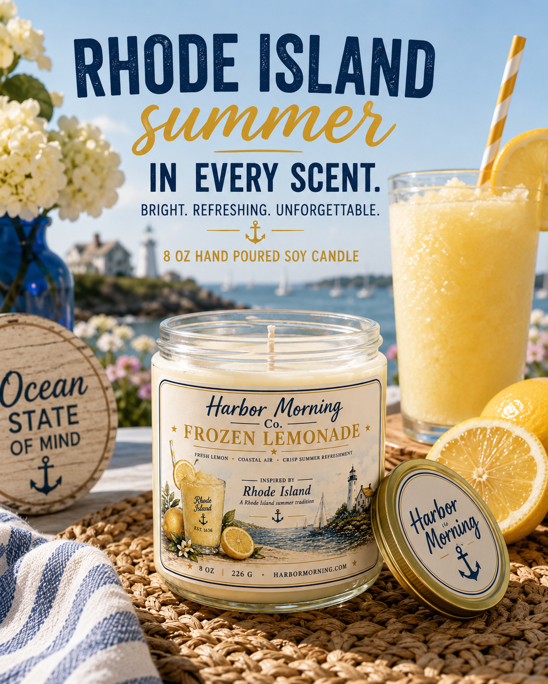Frozen Lemonade | 8 oz Soy Candle