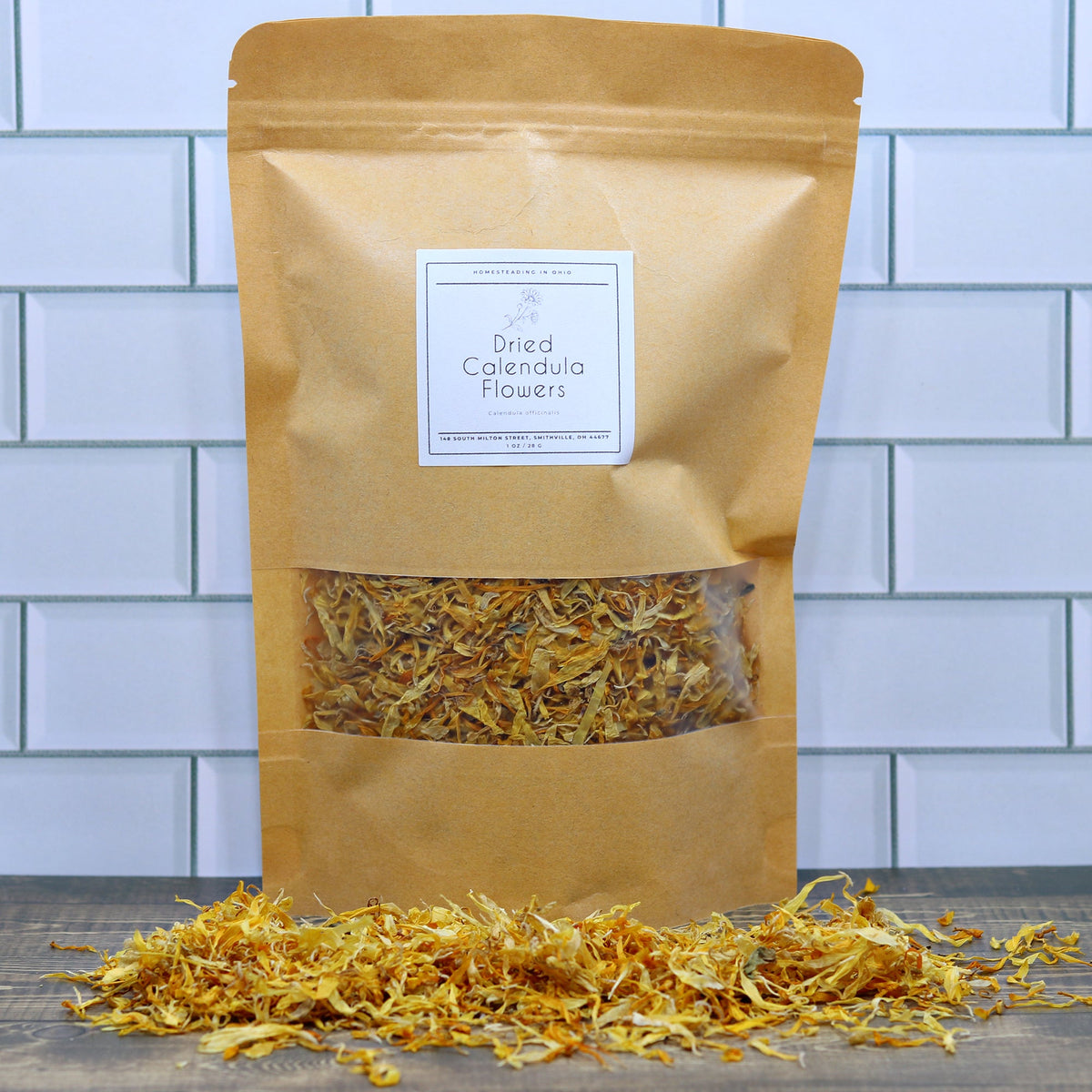 Dried Calendula Flowers 1 Ounce Small Bag Sealable for Tea, DIY Projects