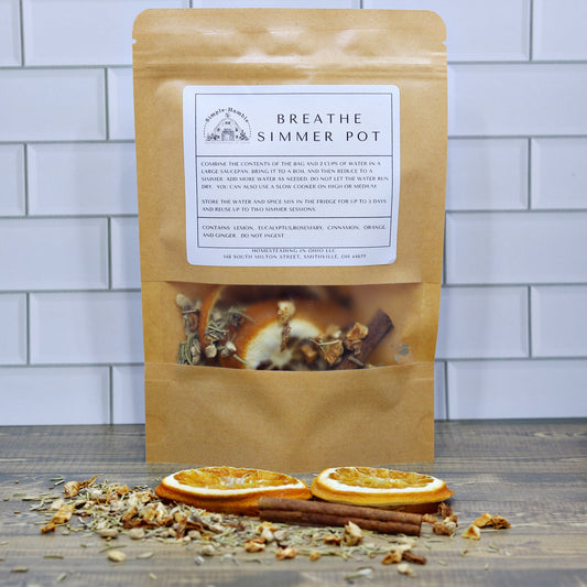 Breathe Simmer Pot – Fresh, Invigorating Aromatherapy Blend
