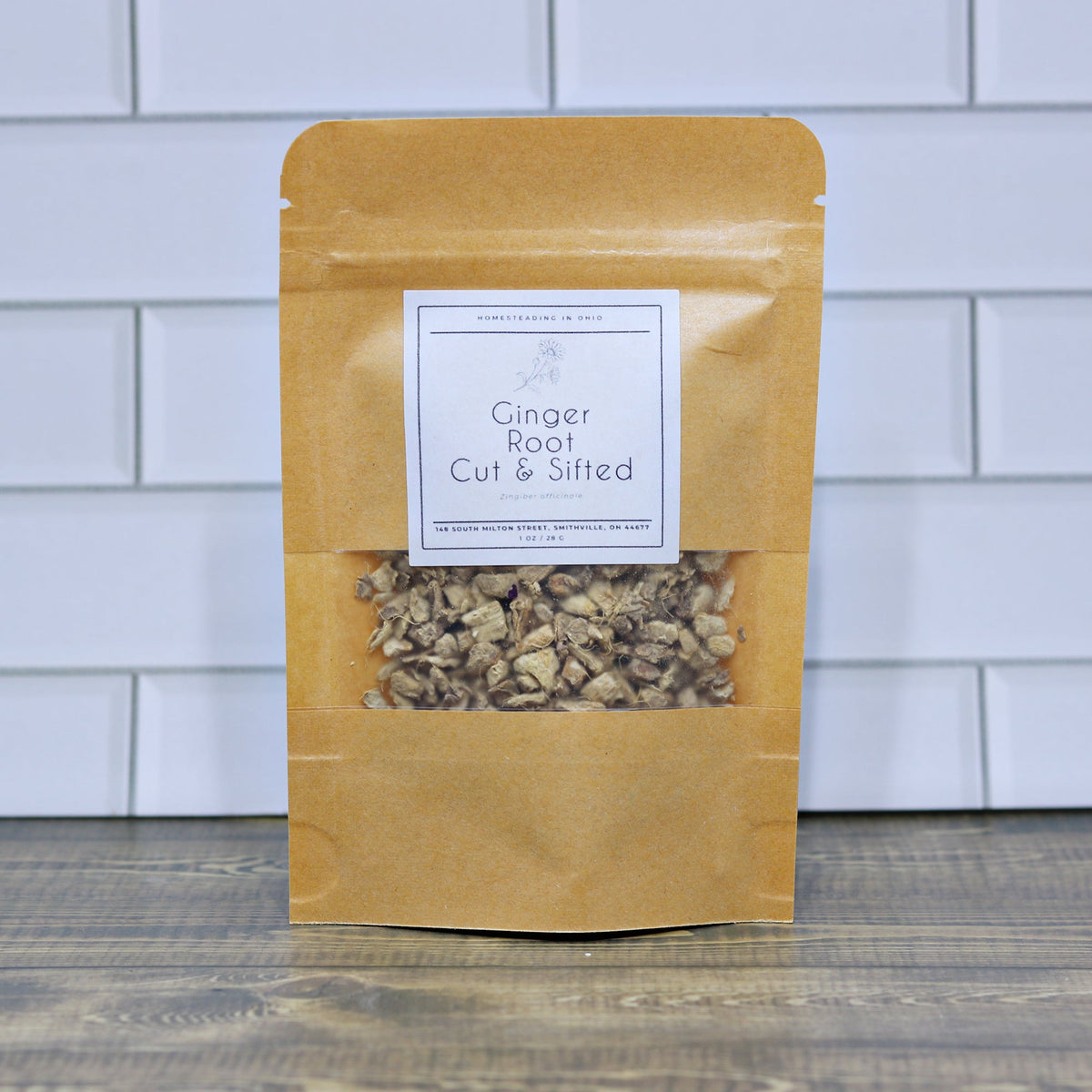 Ginger Root – Cut and Sifted (Dried) 1 oz Package