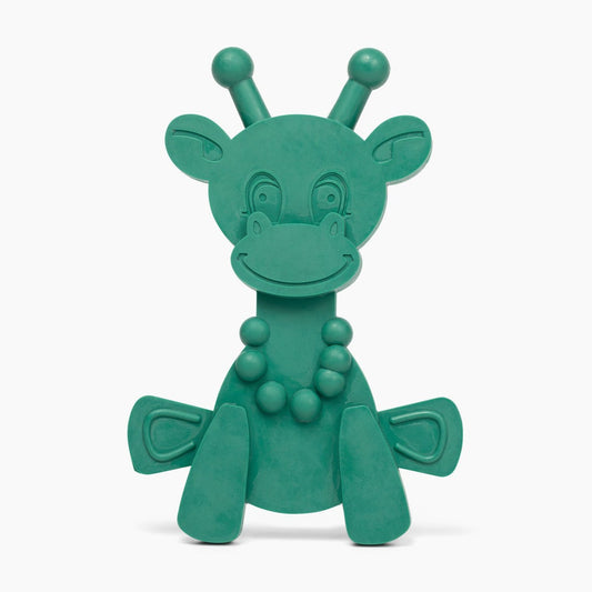 The Little Bamber - Green - Natural Rubber & Baltic Amber Teething Toy