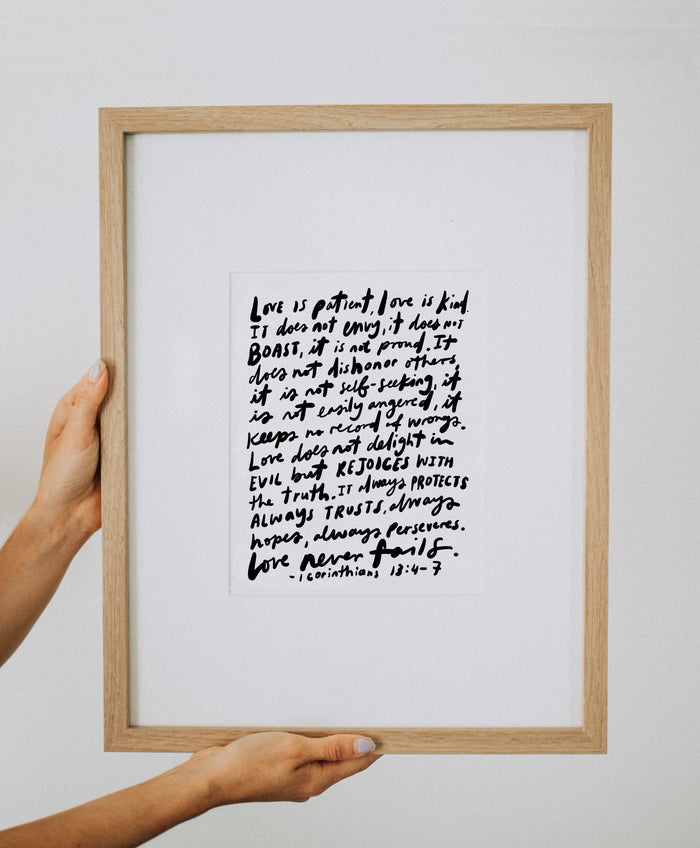 8x10 Love Is Patient