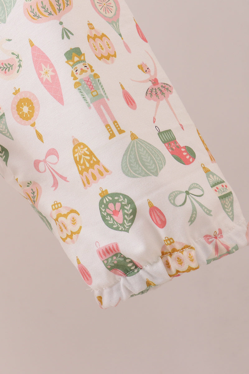 Nutcracker print tiered mom dress