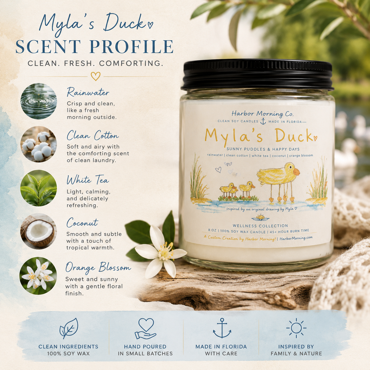 Myla's Duck | 8 oz Soy Candle