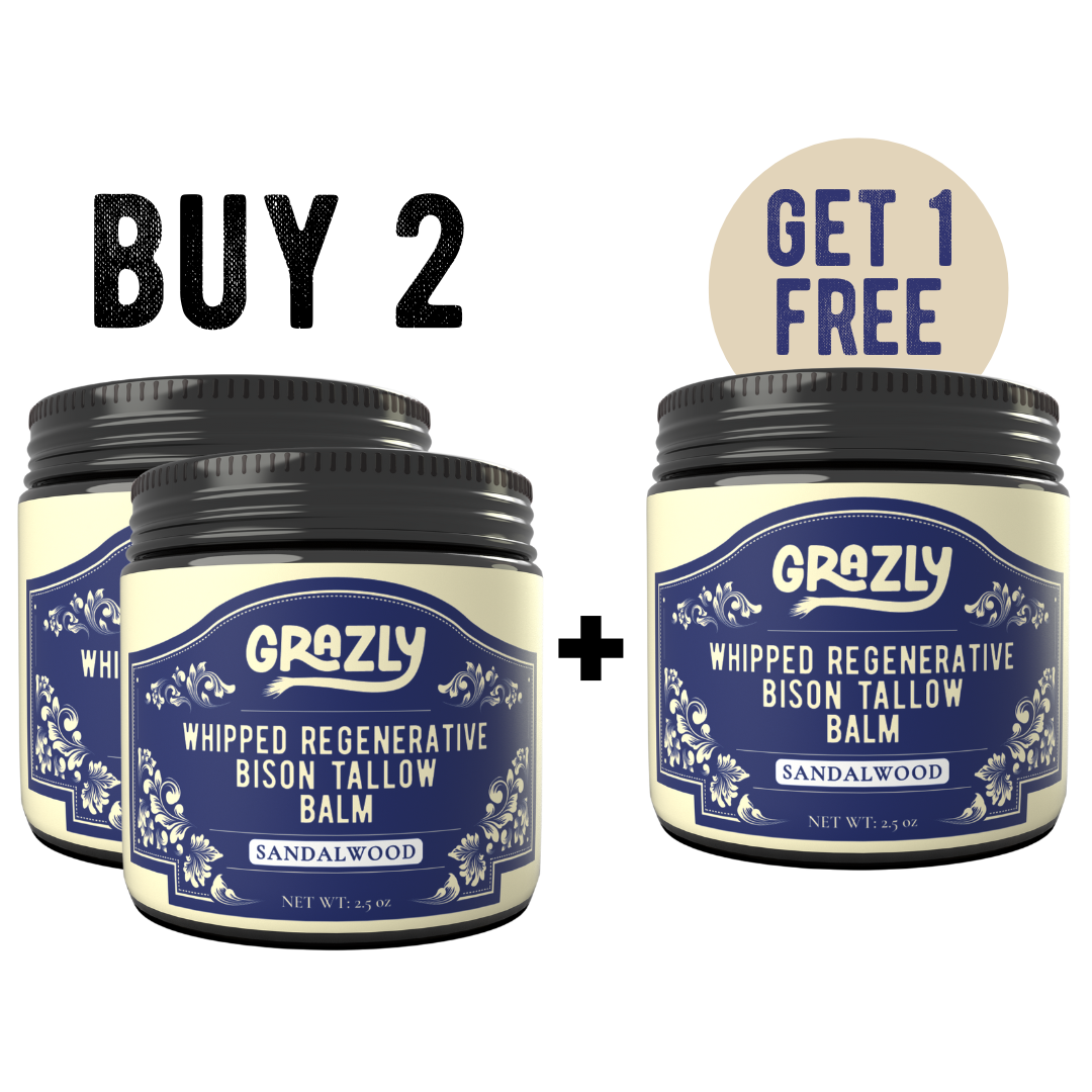 Whipped Bison Tallow & Manuka Honey Moisturizing Balm