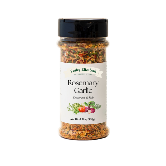 Lesley Elizabeth Rosemary & Garlic Seasoning & Rub, PET (250mL)