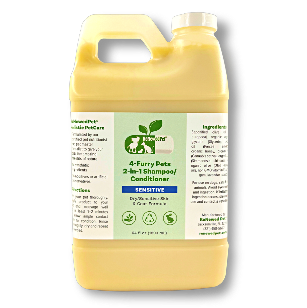 4-FURRY PETS 2-IN-1 *SENSITIVE SHAMPOO + CONDITIONER