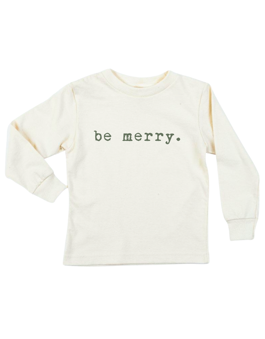 Be Merry Organic Kids T-Shirt Long Sleeve