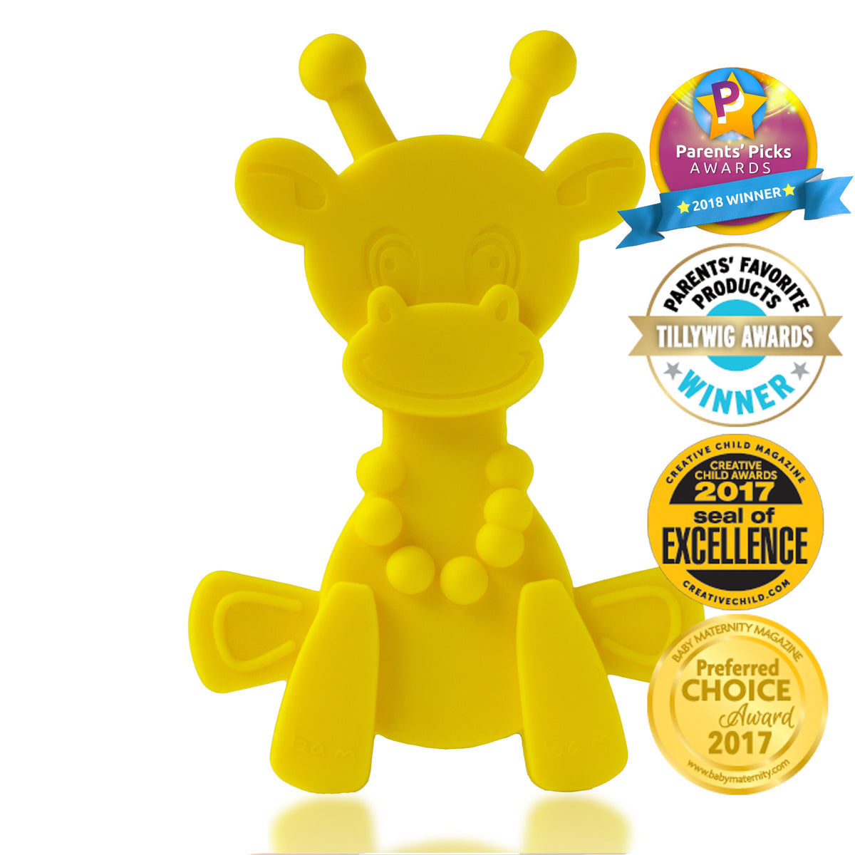 Little bamBAM Baby Teething Toy – Yellow