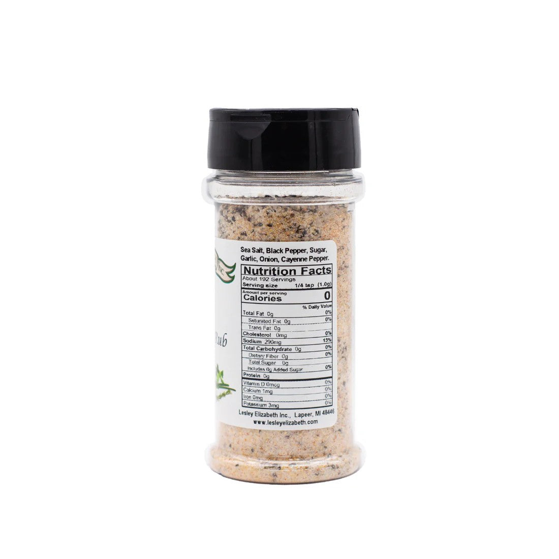 Lesley Elizabeth Steak Seasoning & Rub, PET (250mL)