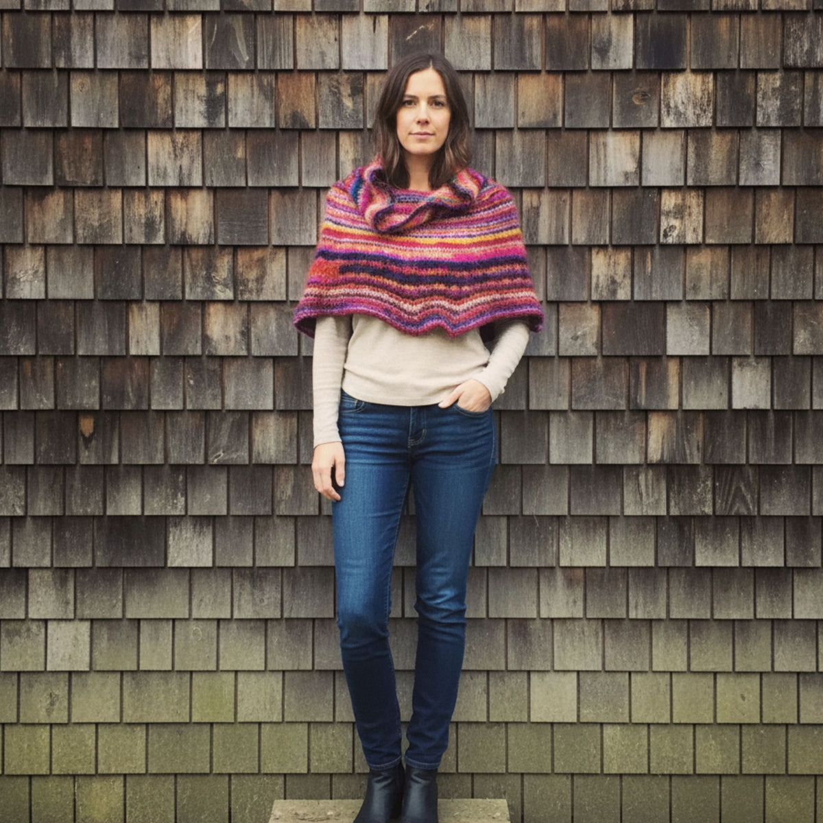 Cowl Neck Poncho Pattern