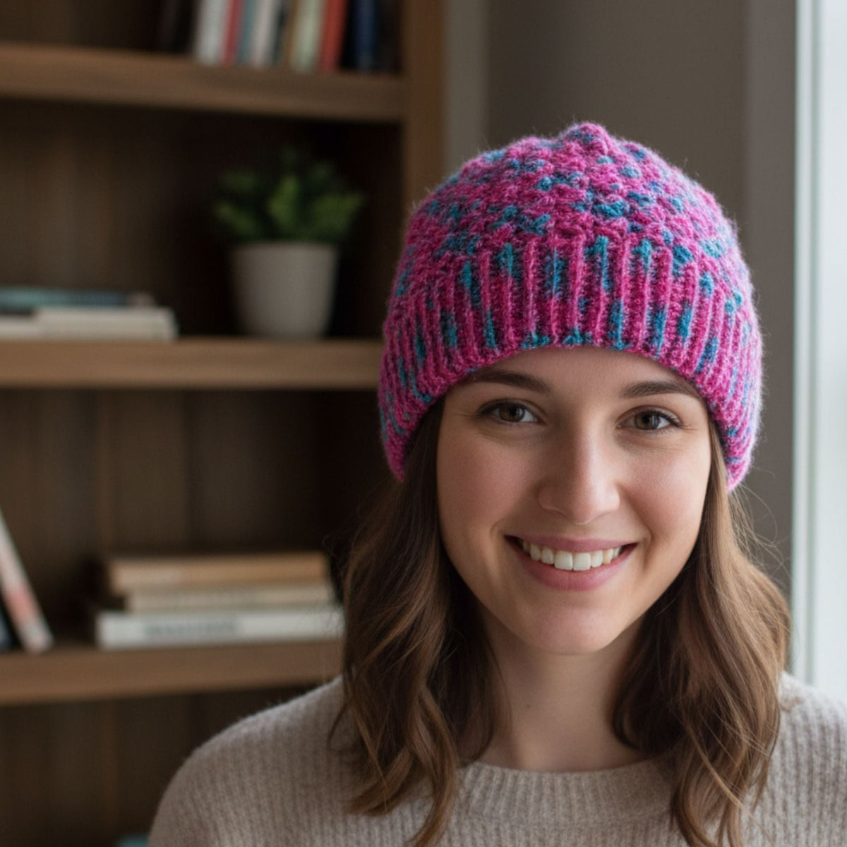 Berry Nice Slouchy Beanie Crochet Pattern