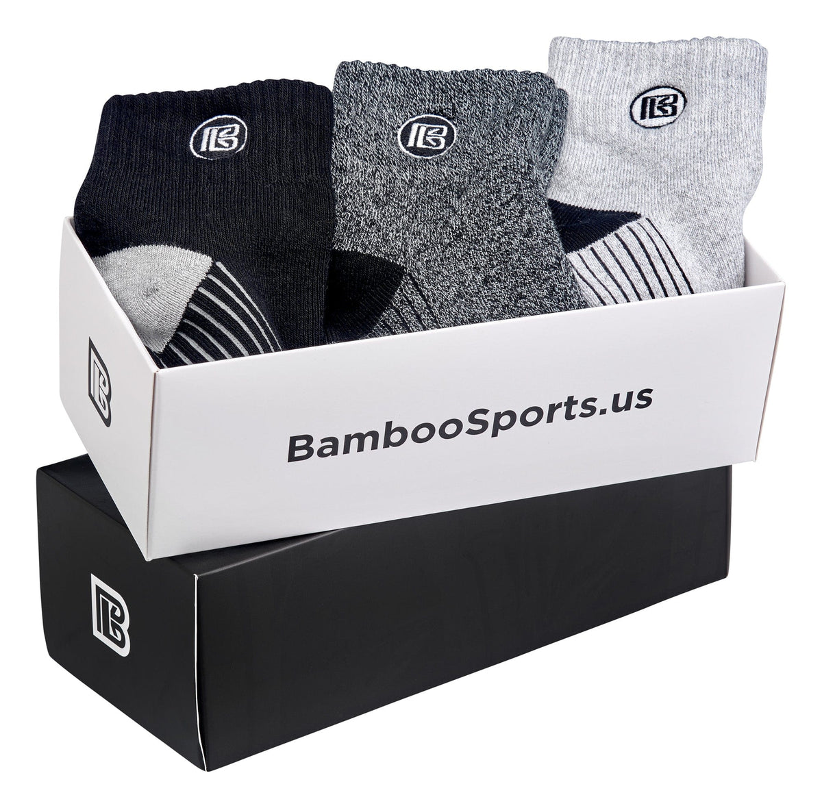 Premium Bamboo Rayon Quarter High Crew Socks