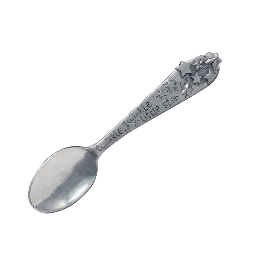 Child's Pewter Feeding Spoon - Bunny, Star, Duck, Crab, Prince and Princess