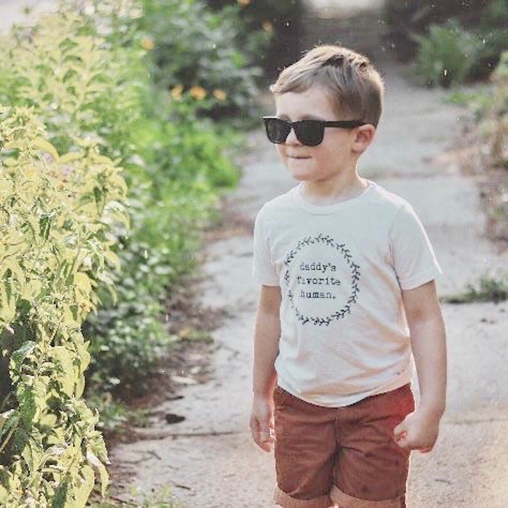 Daddy’s Favorite Human Organic Kids T-Shirt