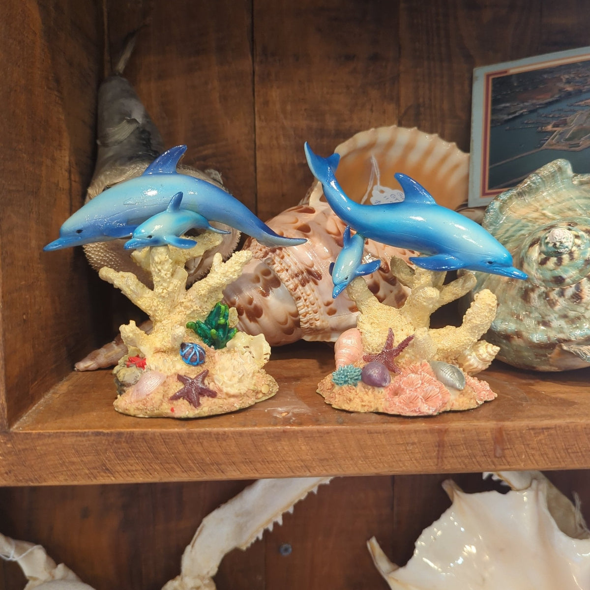 Dolphin Resin Statue