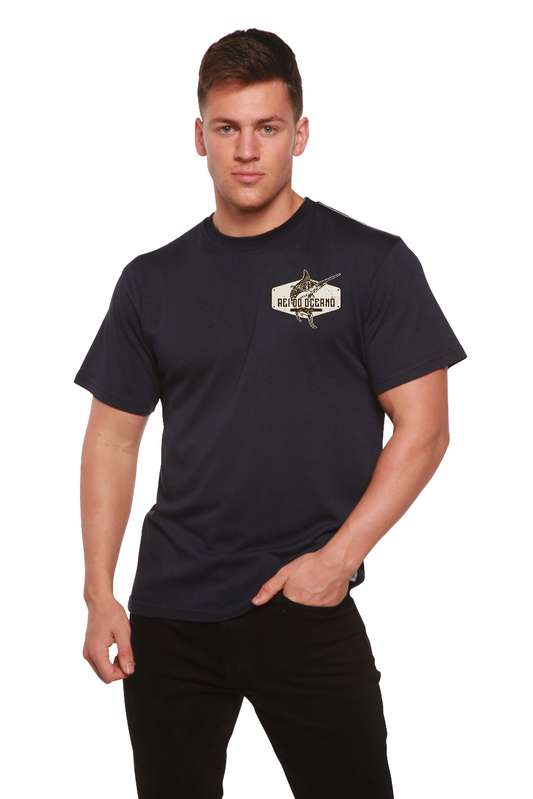 Rei do Oceano Men's Bamboo Short Sleeve Graphic T-Shirt
