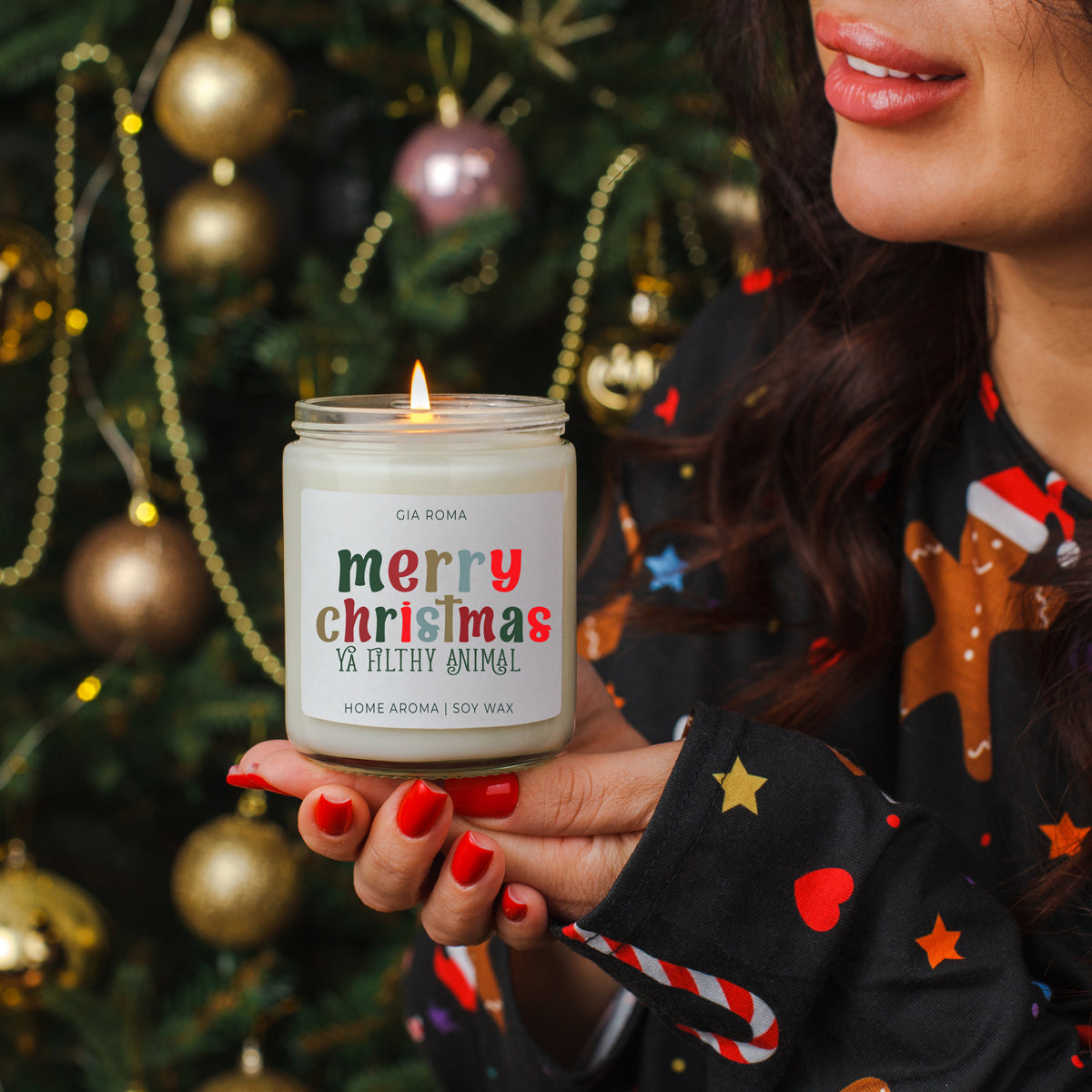 Merry Christmas Candle