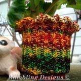 Flower Pot Coozie Pattern