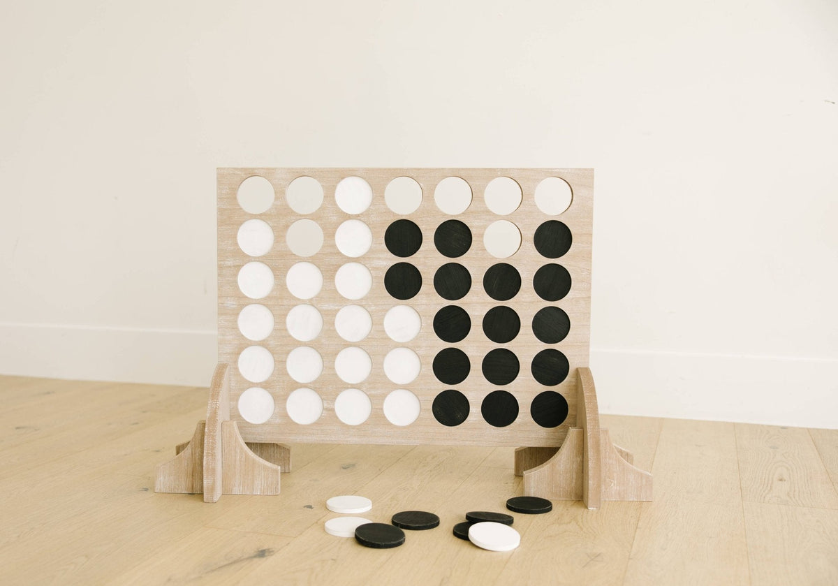 Giant Wooden Connect 4 Game – Family Game Set