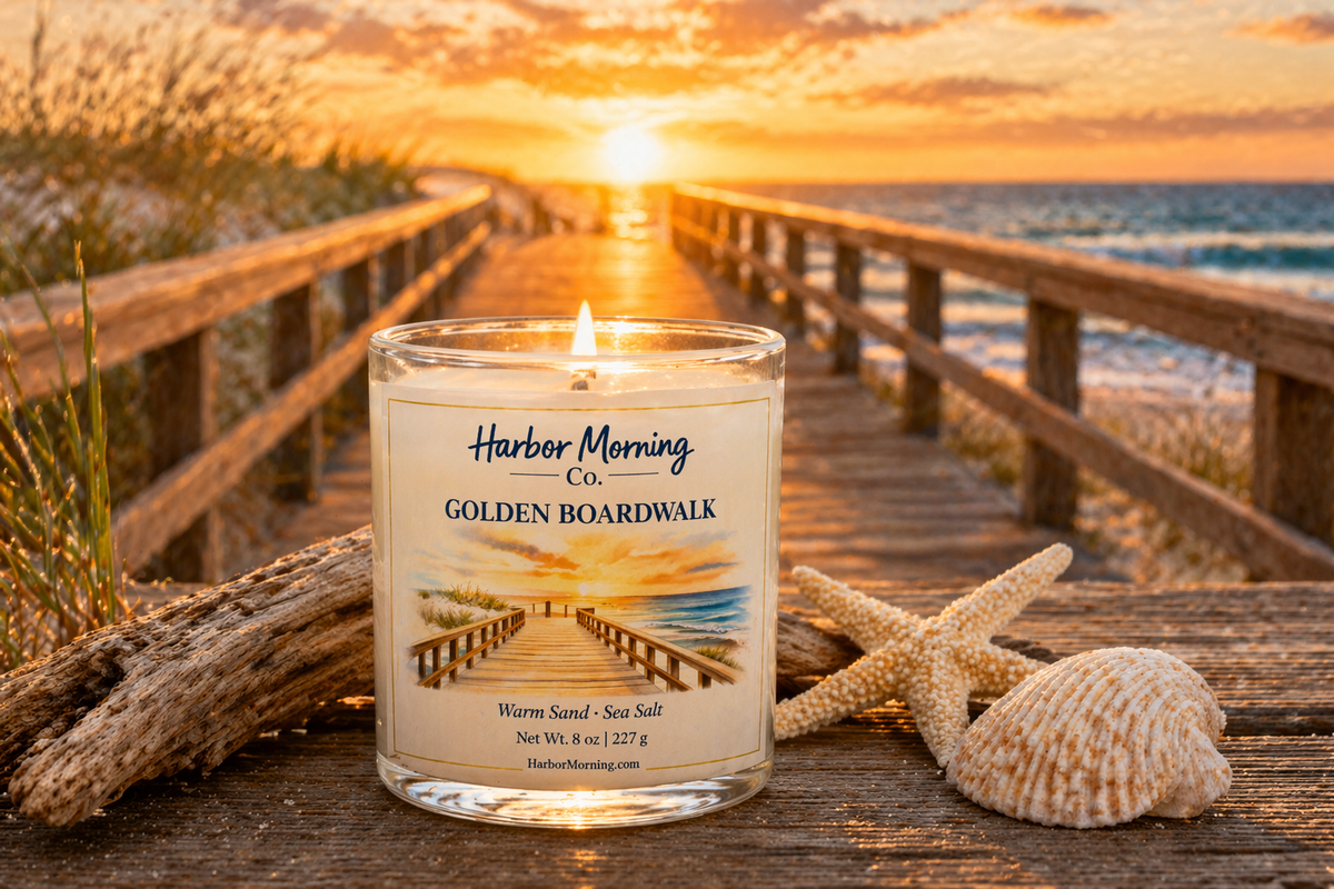 Golden Boardwalk | 8 oz Soy Candle