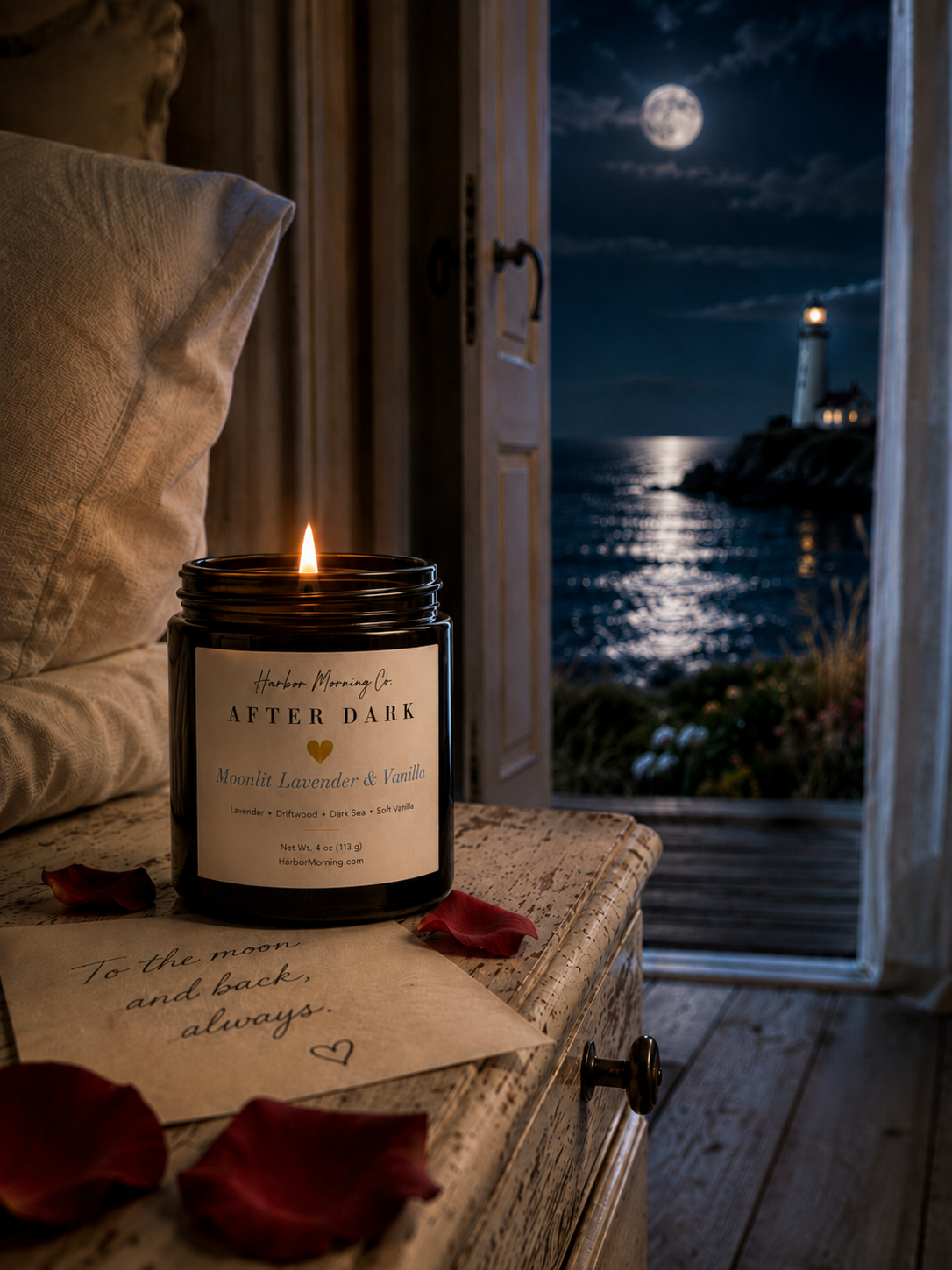 Moonlit Lavender & Vanilla | 8 oz Soy Candle