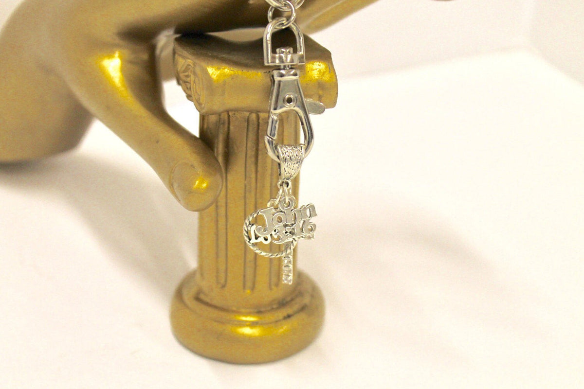 For God So Loved John 3:16 Keychain, Love of God Cross Baptism Gift, Bible Verse Gift, Graduation Gift, Confirmation Gift, New Car Gift