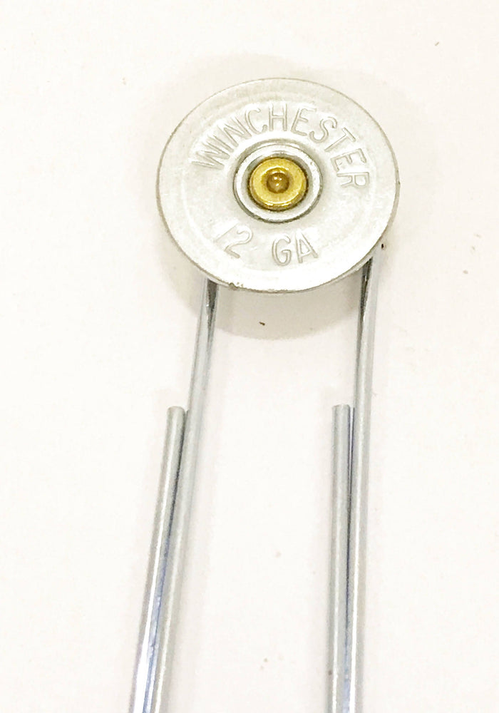 12 Gauge Shotgun Shell Paper Clip Bookmark, Planner Bookmark Gift for Her, Shooting Sports Graduation Gift for Him, Executive Desk Accessory