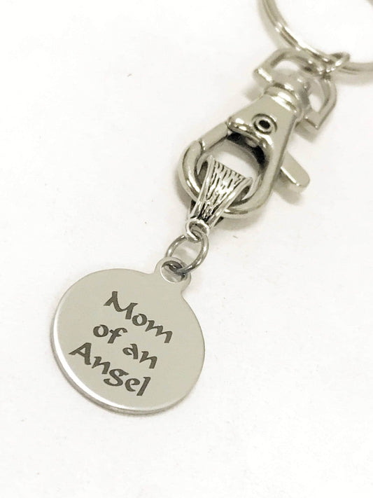 Miscarriage Gifts, Mom Of An Angel Keychain, Angel Baby Gifts, Miscarriage Memorial, Miscarriage Sympathy Gifts, Angel Mom Gifts, Child Loss
