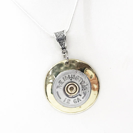 Shotgun Shell Pendant Necklace, Shotgun Shell Jewelry, 12g Shotgun Shell, Gift For Her, Shooting Sports Jewelry, Southwestern Style