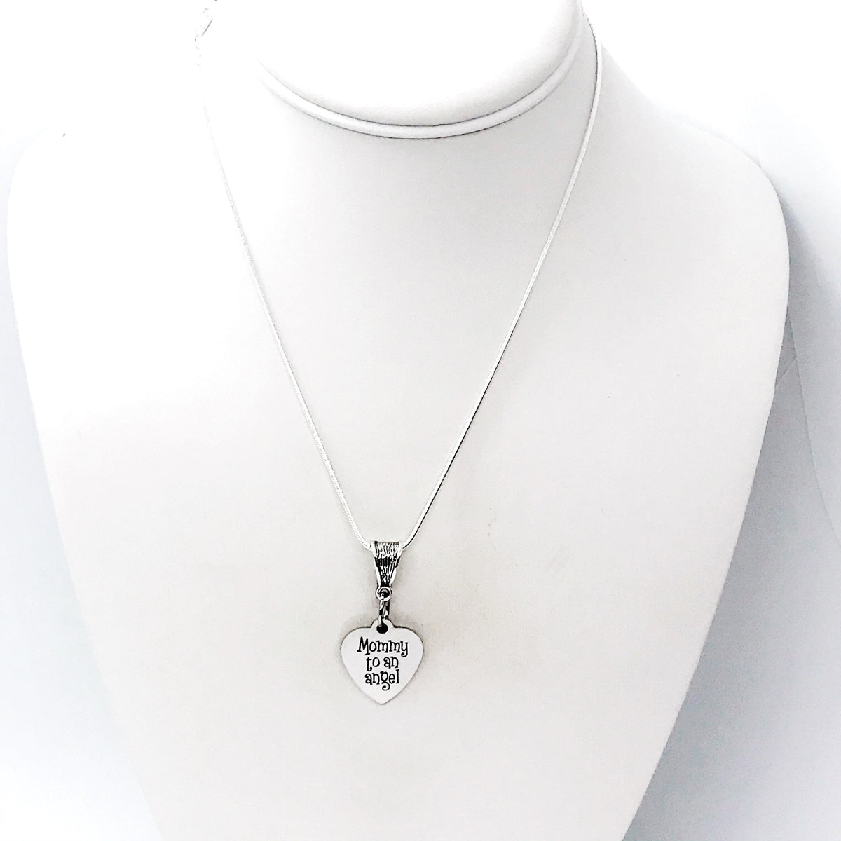 Miscarriage Gift, Mommy To An Angel Necklace, Pregnancy Loss Gift, Sympathy Gift, Infant Loss Gift, Remembering My Child, 1 in 4 Gift