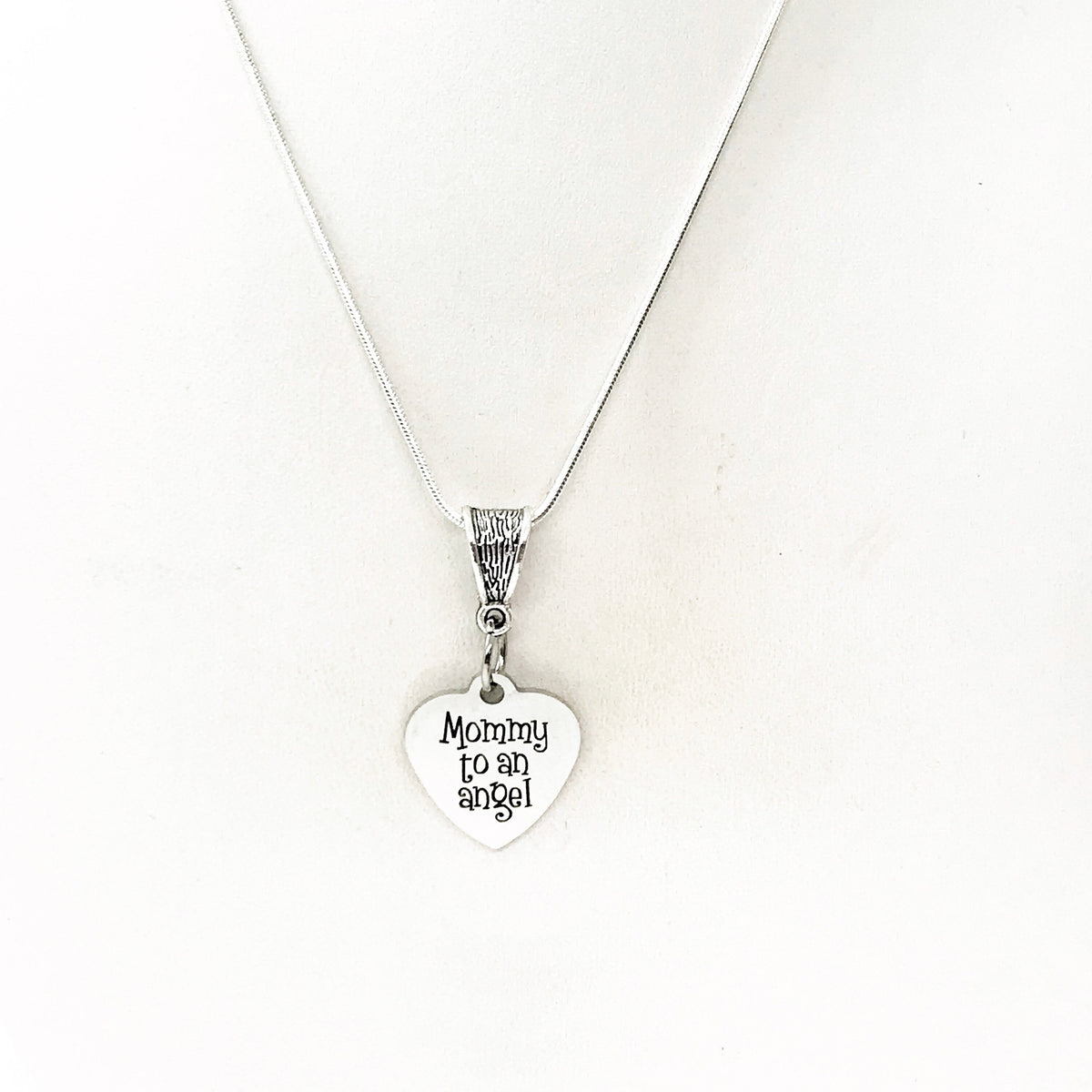 Miscarriage Gift, Mommy To An Angel Necklace, Pregnancy Loss Gift, Sympathy Gift, Infant Loss Gift, Remembering My Child, 1 in 4 Gift
