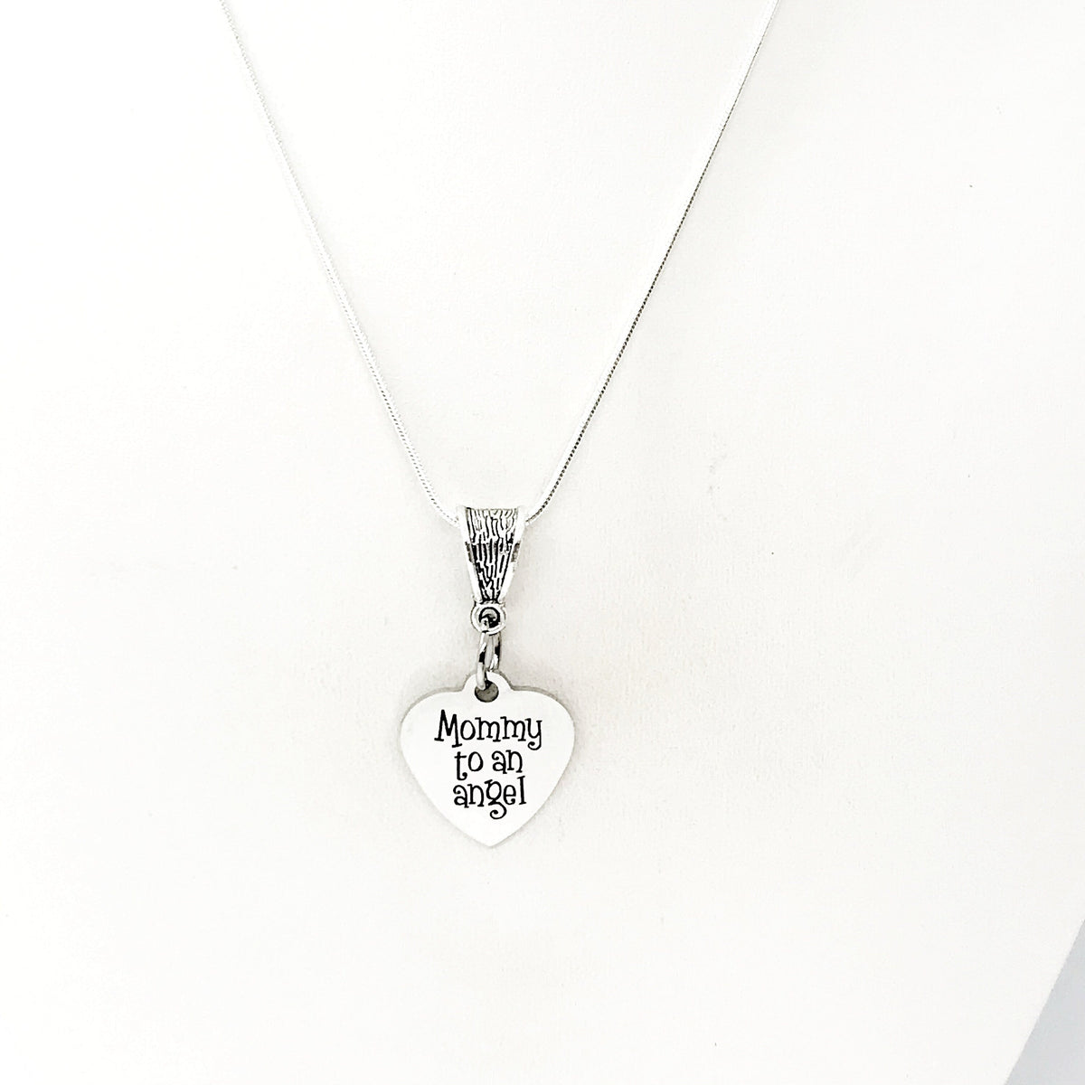 Miscarriage Gift, Mommy To An Angel Necklace, Pregnancy Loss Gift, Sympathy Gift, Infant Loss Gift, Remembering My Child, 1 in 4 Gift
