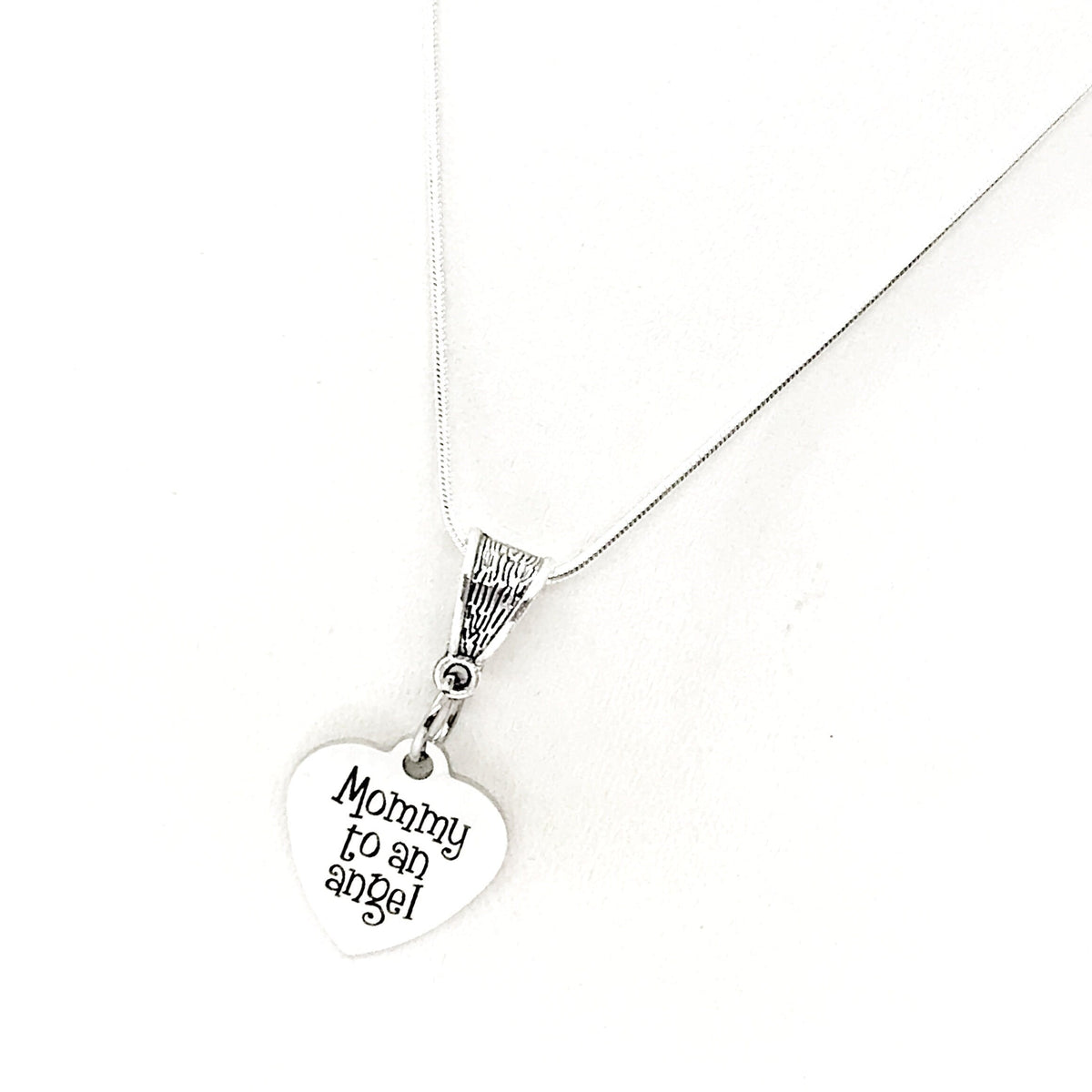 Miscarriage Gift, Mommy To An Angel Necklace, Pregnancy Loss Gift, Sympathy Gift, Infant Loss Gift, Remembering My Child, 1 in 4 Gift