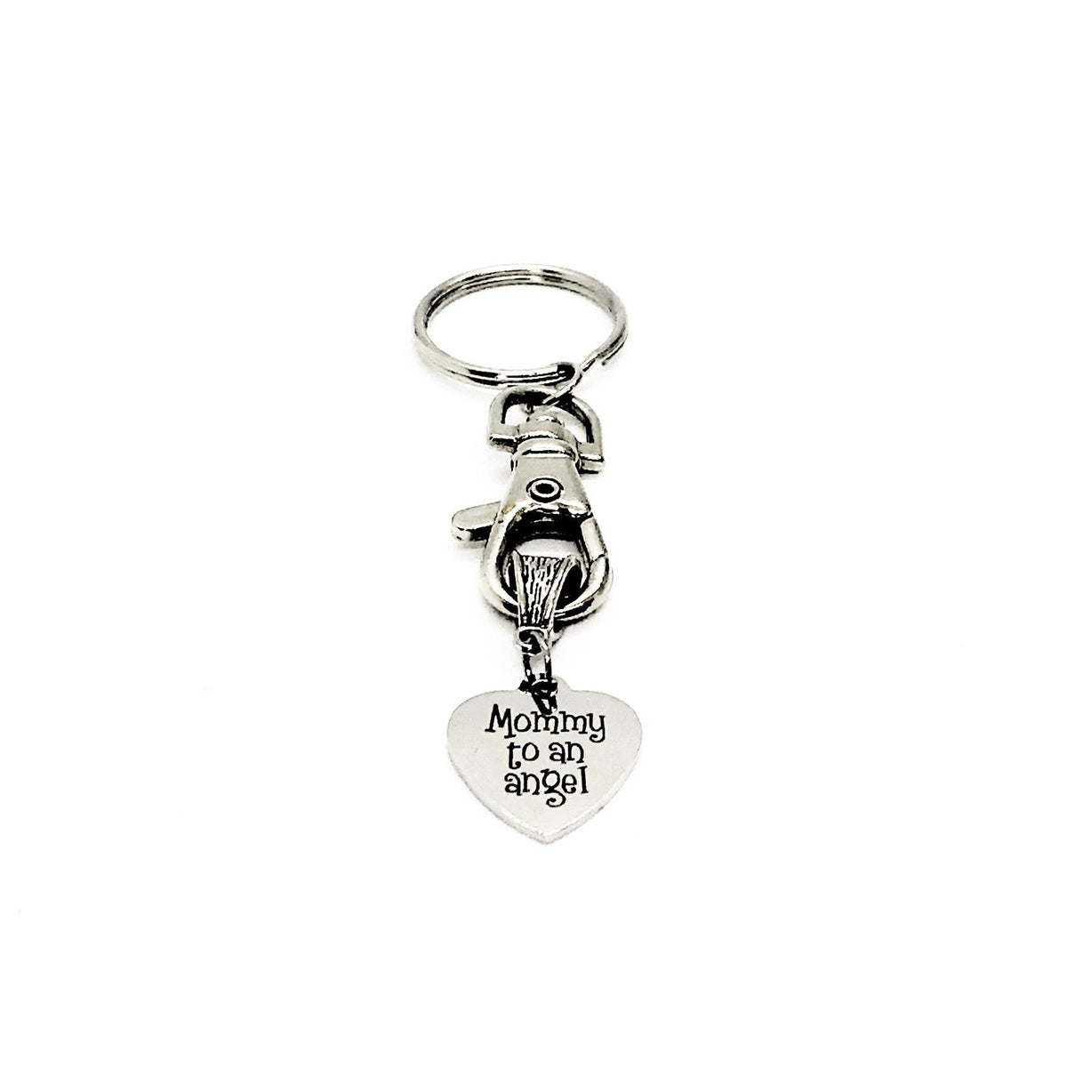 Miscarriage Gift, Mommy To An Angel Keychain, Miscarry Memorial Gift, Infant Loss Gift, Pregnancy Loss Gift, Mom to An Angel, Baby Loss