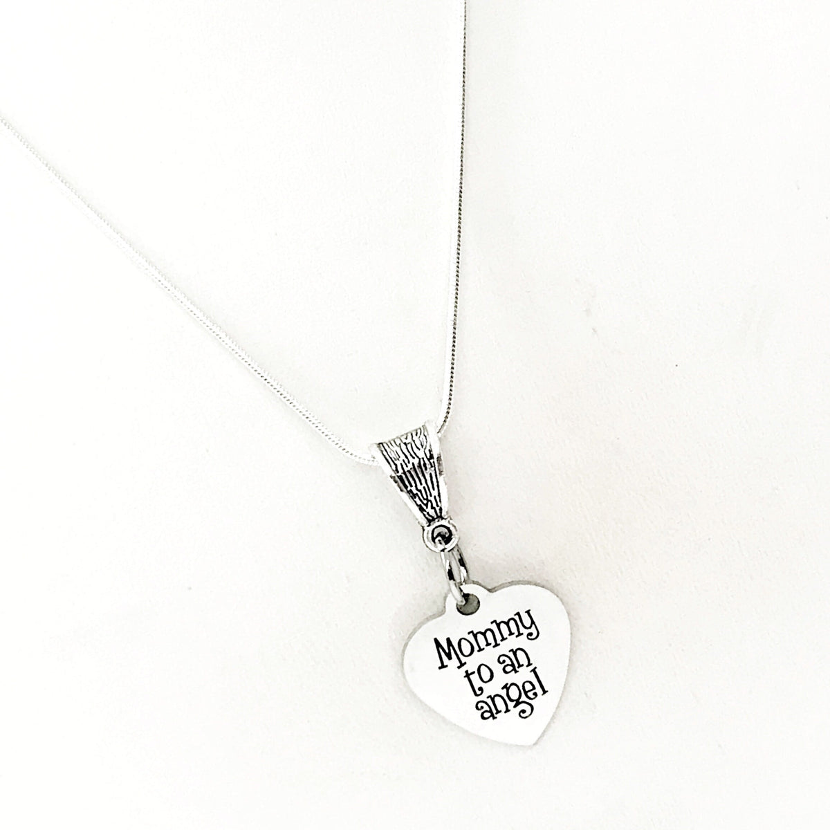 Miscarriage Gift, Mommy To An Angel Necklace, Pregnancy Loss Gift, Sympathy Gift, Infant Loss Gift, Remembering My Child, 1 in 4 Gift
