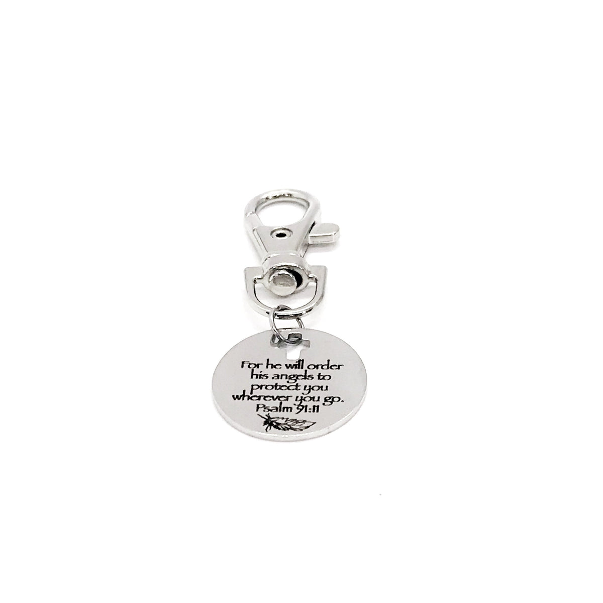 He Will Order His Angels To Protect You Wherever You Go Psalm 91 11 Clip On Charm